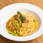 タコと枝豆の白ワインラグー