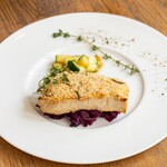 メカジキのグリル〜パンプルムースとローズマリーのパン粉焼き〜