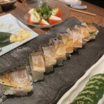 越前鮮魚と炭火焼き 炭と魚 - 焼き鯖寿司❤︎