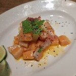 神田の肉バル RUMP CAP - サーモン生ハムのセビーチェ