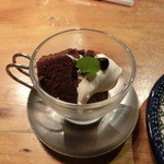 ルーエプラッツ ツオップ - 2015年3月：デザートセット(+\460)…本日のデザートはブラウニーでした