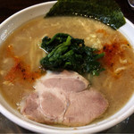 ラーメン ヤスオ - ラうどん（太麺） 200グラム　ショウガ カラメ アブラ多め 750円