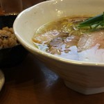 中華そば うえまち - 中華そば塩＋黒豚炊き込みご飯小