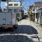 うなぎ いけだ - 振り返ると箱根登山鉄道の広小路駅が見えた。
