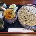 蕎麦処ふじ杜 - 天丼セット（十割せいろ）1,120円