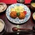 日本料理 まめ福 - 料理写真:まめ福コロッケ定食(蓋を開けたあと)