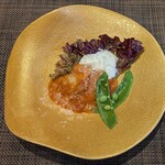 創作四川料理 廣明 - 噴火湾産ホタテのチリチーズ炒め