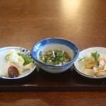 釜めし菜時記 さき亭 - 小鉢3点盛