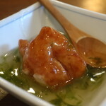 釜めし菜時記 さき亭 - 桜えび入り 自家製飛龍頭 磯辺あんかけアップ