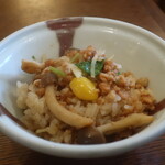 釜めし菜時記 さき亭 - 鶏そぼろ釜めし一膳目