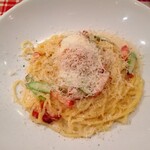 モルト・ボーノ 川西西多田店 - ふわとろ半熟卵のクリーミーカルボナーラ
