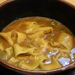 手打ちうどん 蔵 - 混ぜ混ぜした「しのカレー」