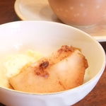 夢や - ランチのデザート・焼きりんご