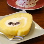 夢や - ランチのデザート・ロールケーキ