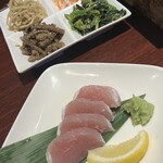 とり焼肉 鳥壱 - 厚切り生ハム、ナムル4種盛