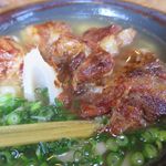 風遊斎 - ウチマースバのナンコツソーキのアップ