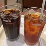 ドトールコーヒーショップ - アイスティー、アイスコーヒー