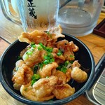 にしだ場 - 鶏皮ぽん酢
