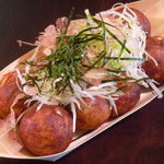 銀座 たこ専 - 新鮮なネギをいっぱいに乗せた「ねぎダコ」♪