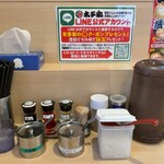 横浜家系ラーメン 本多家 - 卓上調味料など