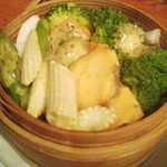 一歩 - 蒸し野菜のanchovyバター