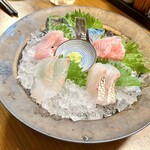 酒奏居肴家 季酒 - お刺身の盛り合わせ1人前1980円