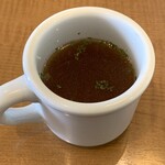 ハンバーグ　オニオン - コンソメスープ