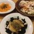 サイゼリヤ - 料理写真:蒸し鶏の香味ソース、キャロットラペ、小エビのサラダのコンビが抜群！