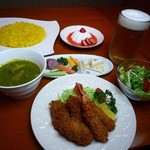 ◆晚餐咖喱套餐 (照片為C套餐)