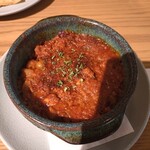 BEERHOUSE森卯 - チリコンカン　トルティーヤが付いてて、のっけて食べると美味しい〜