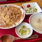 水餃子 MR.LEE - MR.LEE(肉あんかけ炒飯定食)