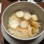 釜飯酔心 - 『飯物』ウニと里芋釜飯