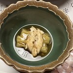 釜飯酔心 - 『蒸物』国産穴子の白煮　米茄子含め煮〜実山椒あんかけ〜