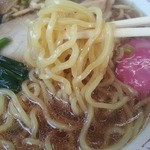 ドライブインオホーツクサーモン - 麺アップ