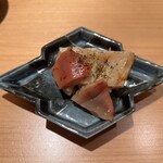 鮨 つぼみ - 北寄貝の炙り　七味唐辛子