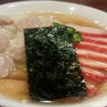 白だしチャーシュー肉ワンタン麺@￥1200+麺大盛￥100