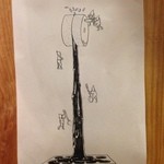 ショコル - 2015年3月：店内に飾ってあったチョコを作る工程⑤