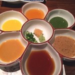 Nagoya Uoshabu Hamanoki - 魚しゃぶのたれは8種類‼️