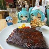 Midtown BBQ Mie - 1/2 スモークスペアリブ+2 side ￥2900
ポテトサラダグリル野菜