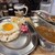カレーとデミ カサネヤ - 料理写真:カレーとデミ あいがけ950円＋２辛50円＋目玉焼き120円