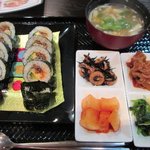 サムサム - キンパ定食￥850