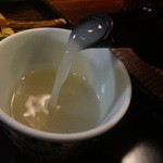 新橋ときそば - 蕎麦湯はちょっと足してある感じ