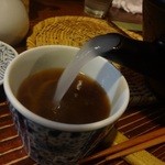 新橋ときそば - 蕎麦湯