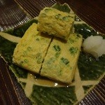 新橋ときそば - ネギ入り出し巻き玉子