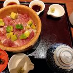 おひつごはん四六時中 - 料理写真:まぐろアボカドおひつごはん(ご飯:普通盛り)