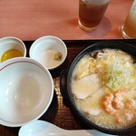 デニーズ - 料理写真:海老とハーブ鶏のスープご飯