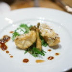 甘鯛とたらの芽のフリット