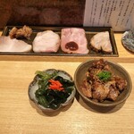 中華蕎麦 とみ田 - 先出しにしてもらいました