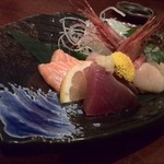 えんや - 刺身盛り合わせ(^_^)