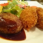 群馬會舘食堂 - ハンバーグ・ビーフカツ・カキフライ